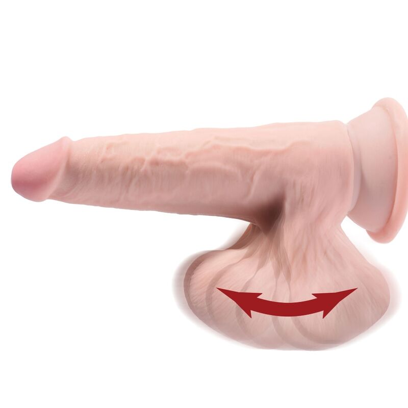 KING COCK - PLUS 3D DILDO BALANANDO BOLAS 24.5 CM PELE CLARA - Sexshoptuga 