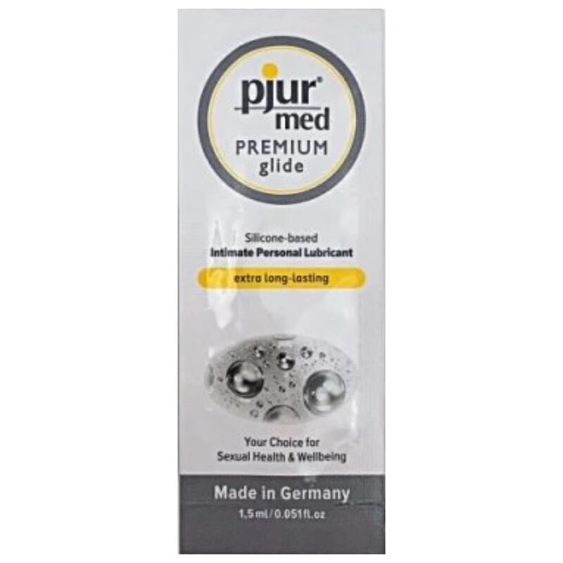 PJUR - LUBRIFICANTE DE SILICONE MED 1.5 ML - Sexshoptuga 