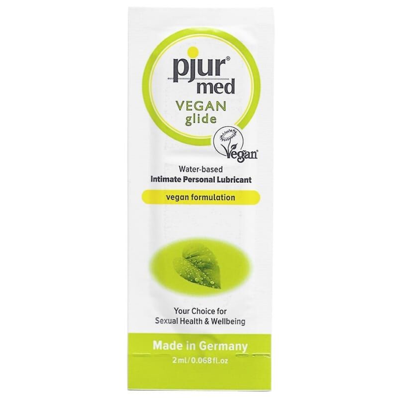 PJUR - MED VEGAN GLIDE LUBRIFICANTE  BASE DE GUA 2 ML - Sexshoptuga  Sexshoptuga 