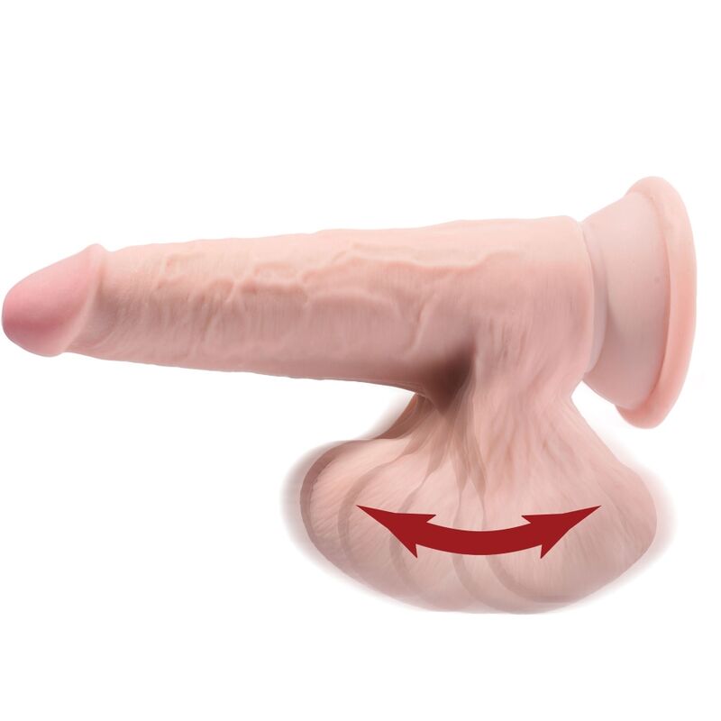 KING COCK - PLUS 3D DILDO BALANANDO BOLAS 15.2 CM PELE CLARA - Sexshoptuga 