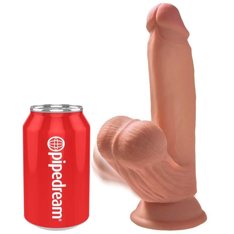 KING COCK - PLUS BOLAS DE BALANO DE DILDO 3D 15.2 CM - Sexshoptuga 