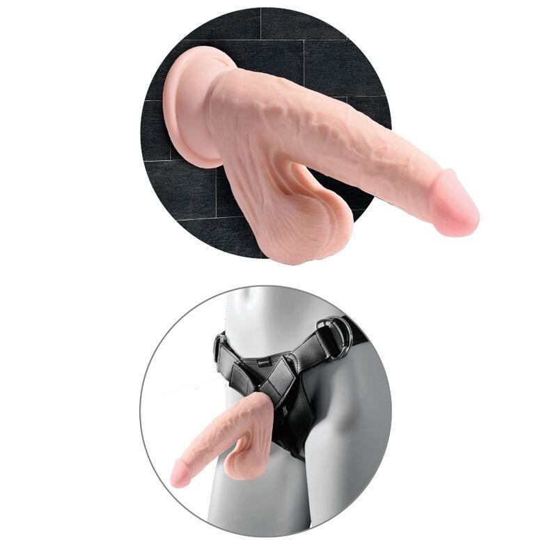 KING COCK - PLUS BOLAS DE BALANO DE DILDO 3D 20.3 CM - Sexshoptuga 