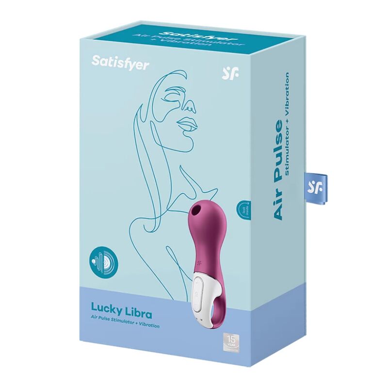 SATISFYER - ESTIMULADOR E VIBRADOR LUCKY LIBRA - Sexshoptuga  Sexshoptuga 