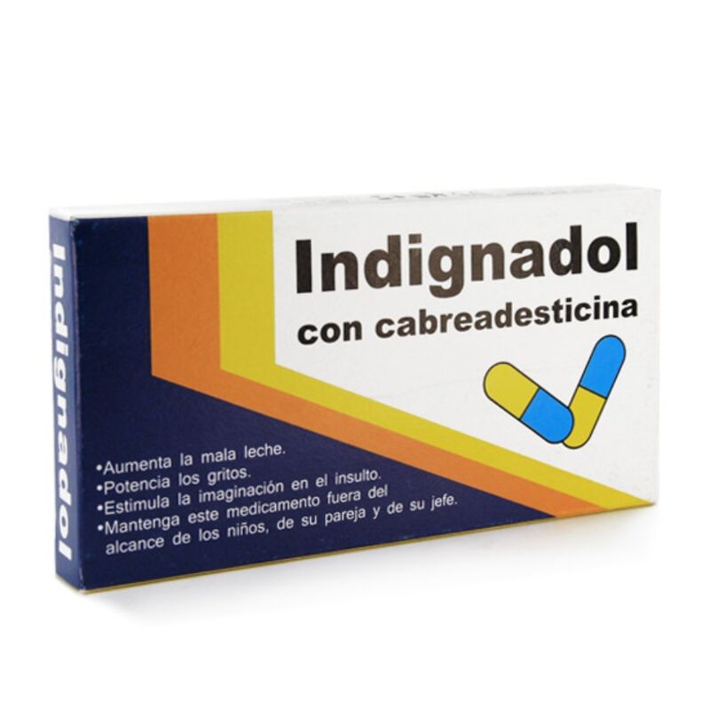 DIABLO GOLOSO - CAIXA DE MEDICAMENTOS INDIGNADOL - Sexshoptuga  Sexshoptuga 