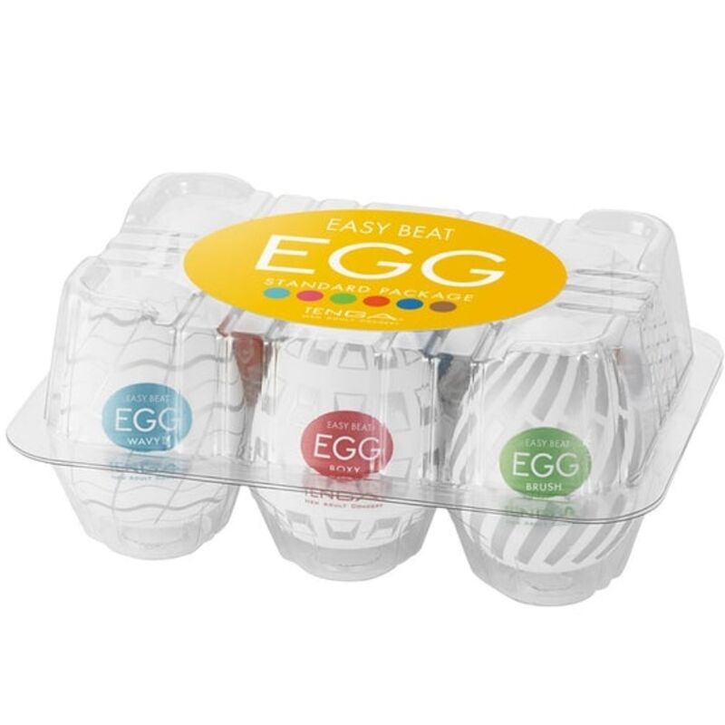 TENGA - PACOTE DE OVOS MASTURBADOR EASY BEAT 6 UNIDADES - Sexshoptuga 