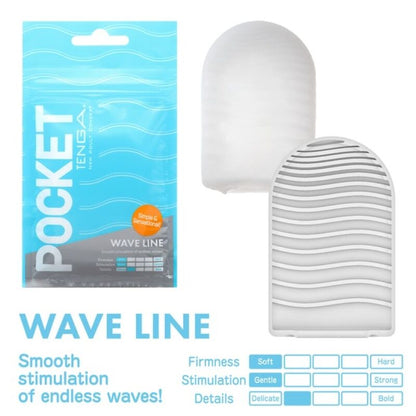 TENGA - MASTURBADOR DE BOLSO WAVE LINE - Sexshoptuga 