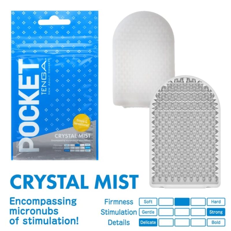 TENGA - MASTURBADOR DE BOLSO CRYSTAL MIST - Sexshoptuga 