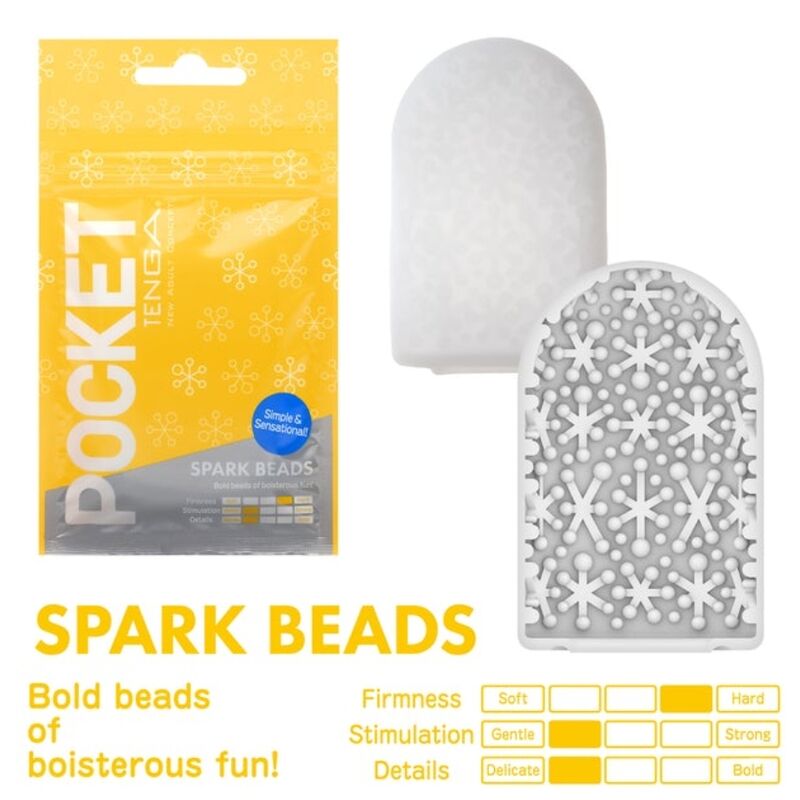 TENGA - MASTURBADOR DE BOLSO SPARK BEARDS - Sexshoptuga 