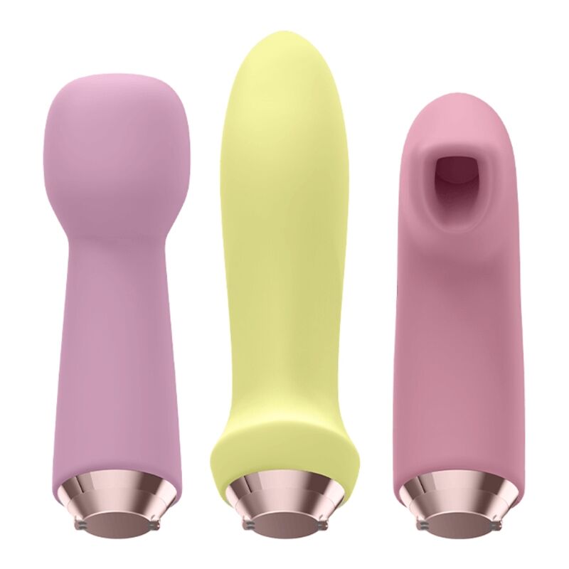 SATISFYER - MARVELOUS FOUR CONJUNTO VIBRADOR E PULSO DE AR - Sexshoptuga  Sexshoptuga 