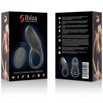 IBIZA - ANEL VIBRADOR DE CONTROLE REMOTO FULL CONTACT - Sexshoptuga 