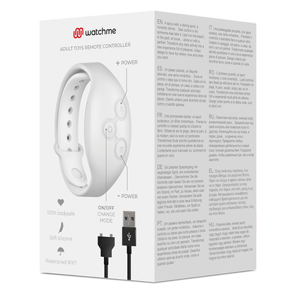 WATCHME - RELÓGIO COM TECNOLOGIA SEM FIO BRANCO - Sexshoptuga 