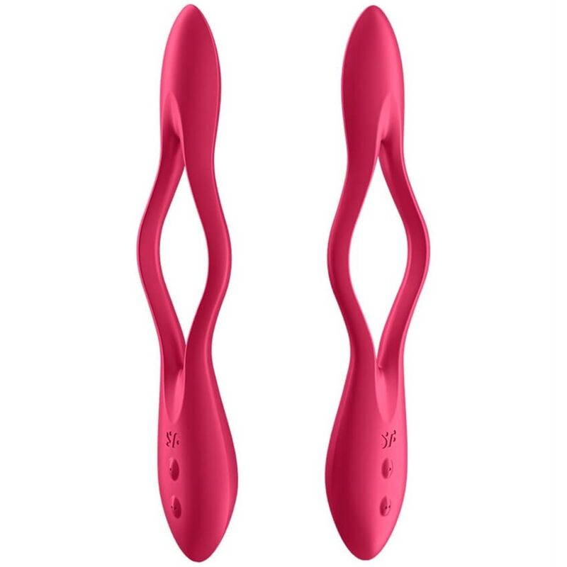 SATISFYER - MULTI VIBRADOR ELASTIC JOY VERMELHO - Sexshoptuga  Sexshoptuga 