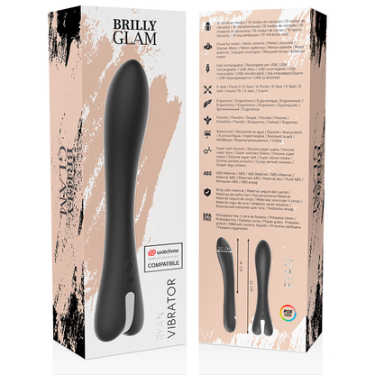 BRILLY GLAM - RYAN VIBRADOR WATCHME WIRELESS TECNOLOGIA COMPATÍVEL - Sexshoptuga 