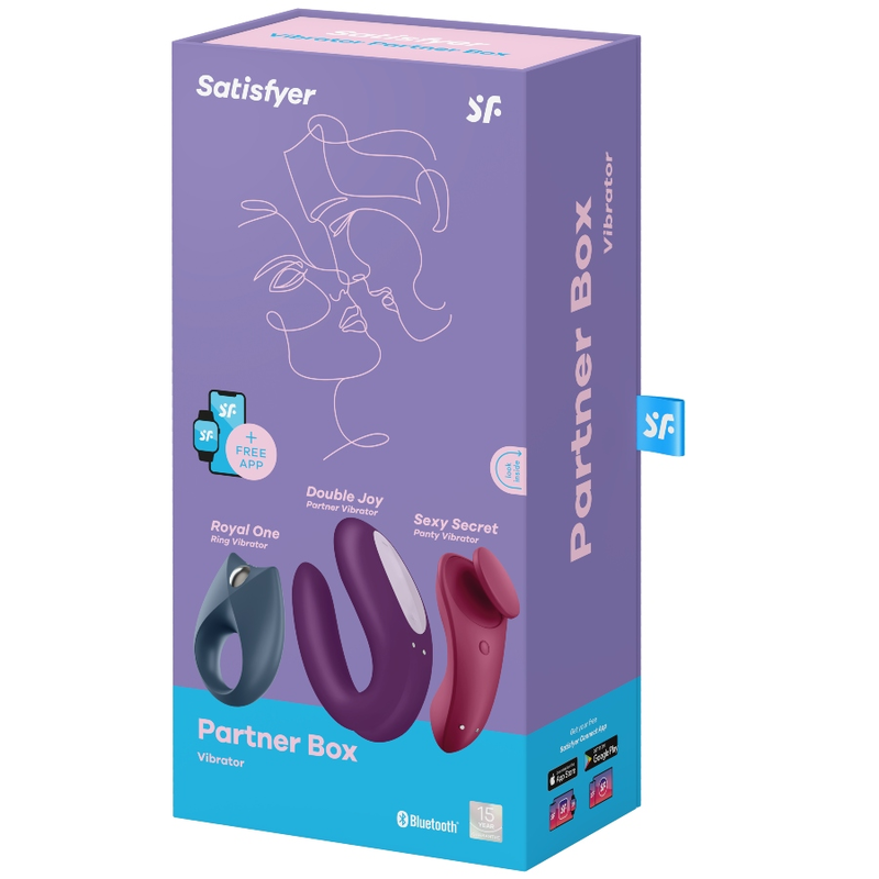 SATISFYER - PARCEIRO BOX 3 - Sexshoptuga  Sexshoptuga 