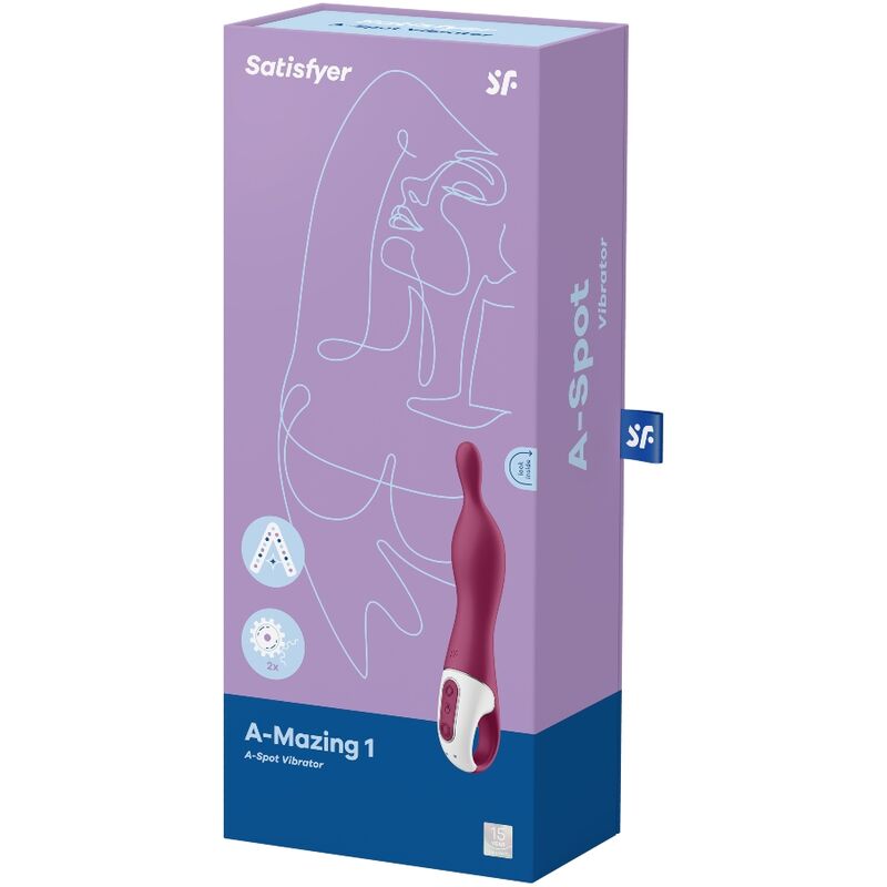 SATISFYER - VIBRADOR AMAZING 1 ASPOT BERRY - Sexshoptuga  Sexshoptuga 