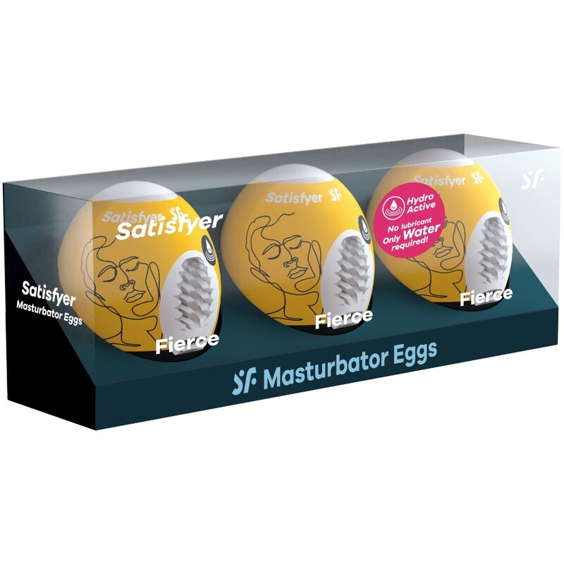 SATISFYER - 3 OVOS MASTURBADORES FIERCE - Sexshoptuga  Sexshoptuga 