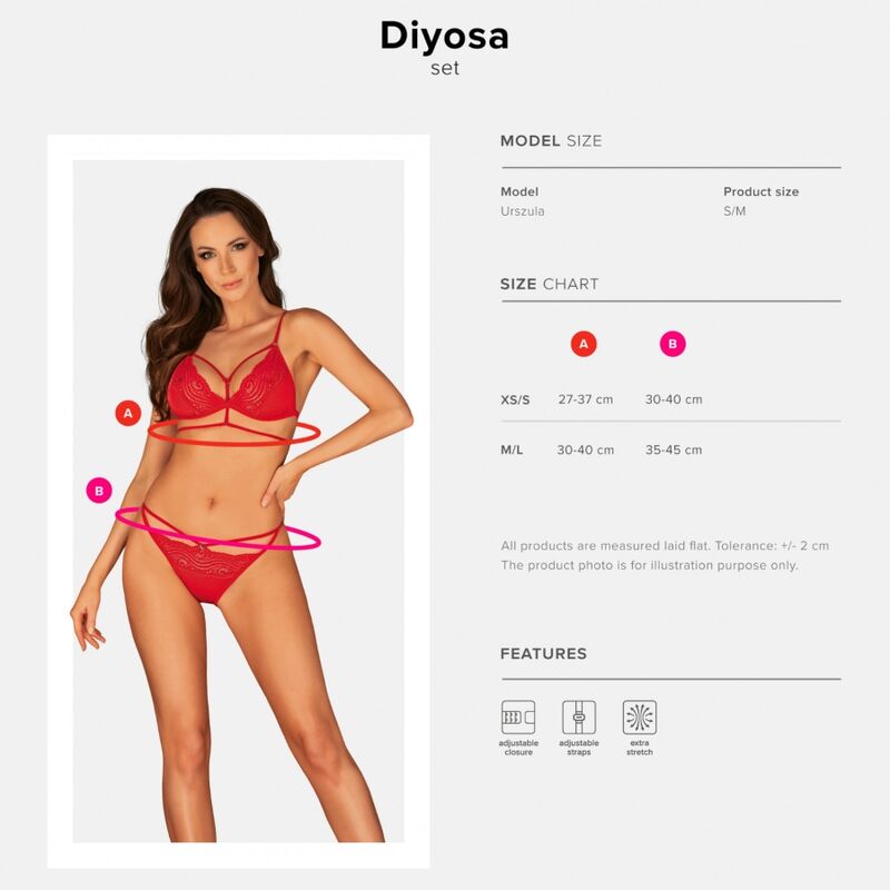 OBSESSIVE - CONJUNTO DIYOSA DUAS PEAS XS/S - Sexshoptuga  Sexshoptuga 