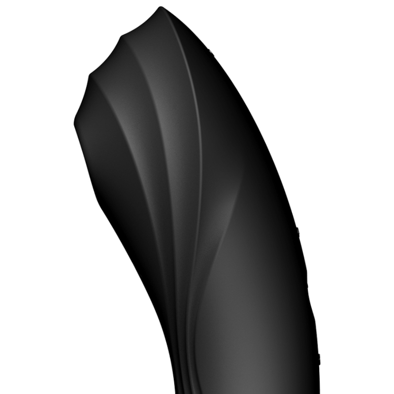 SATISFYER - VIBRADOR DE PULSO DE AR CURVY TRINITY 4 PRETO - Sexshoptuga  Sexshoptuga 