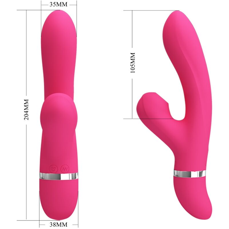 PRETTY LOVE - VIBRADOR E SUCKER SALGUEIRO COELHO - Sexshoptuga  Sexshoptuga 