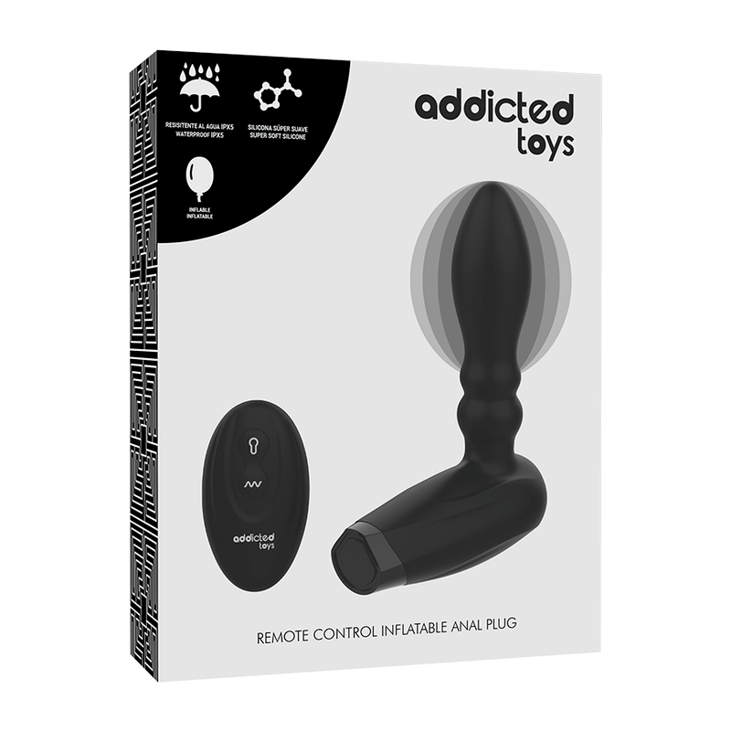 ADDICTED TOYS - PLUGUE DE CONTROLE REMOTO INFLVEL - 10 MODOS DE VIBRAO - Sexshoptuga  Sexshoptuga 