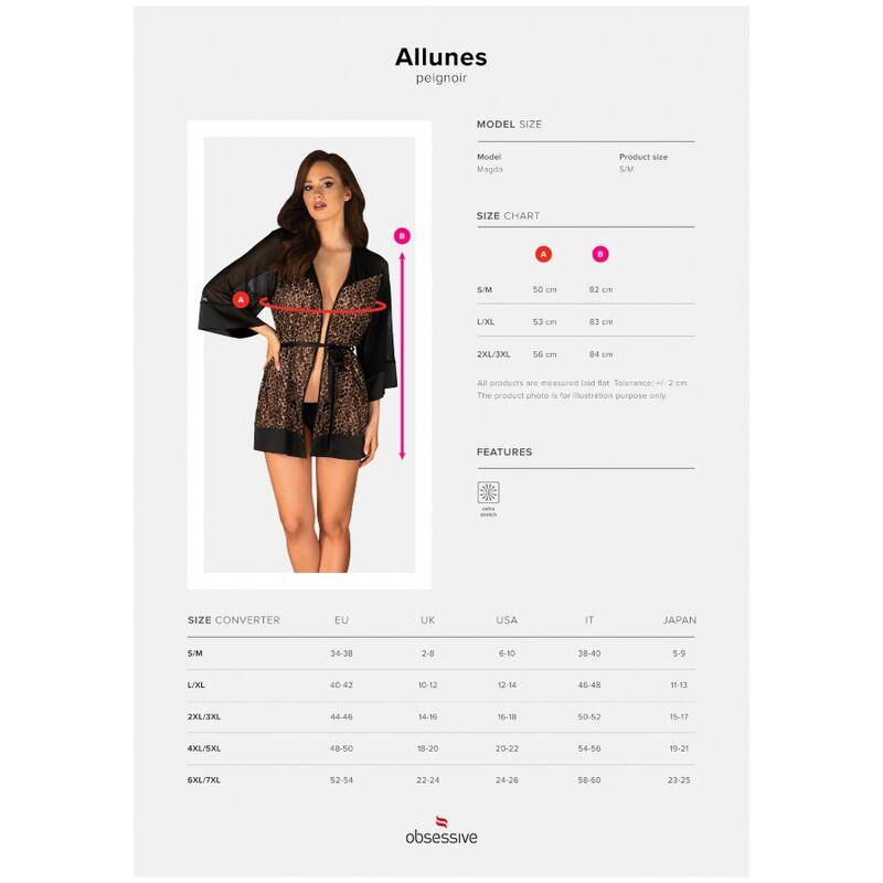 OBSESSIVE - ALLUNES PEIGNOIR L/XL - Sexshoptuga 