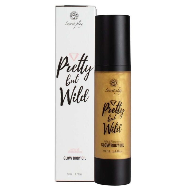 SECRETPLAY - ÓLEO CORPORAL PRETTY BUT WILD GLOW 50 ML - Sexshoptuga  Sexshoptuga 