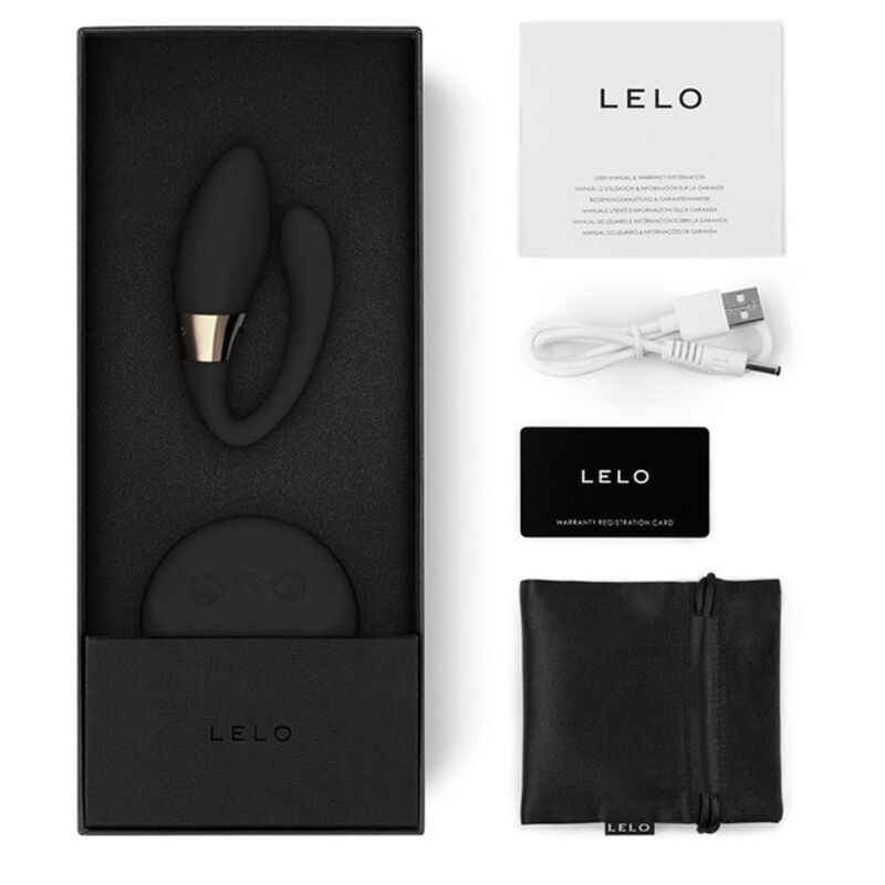 LELO - TIANI DUO MASSAGEADOR DE CASAIS PRETO - Sexshoptuga  Sexshoptuga 