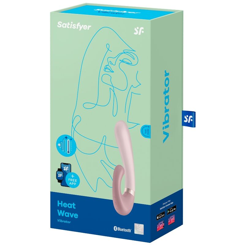 SATISFYER - APLICATIVO VIBRADOR DE ONDAS DE CALOR ROSA - Sexshoptuga  Sexshoptuga 