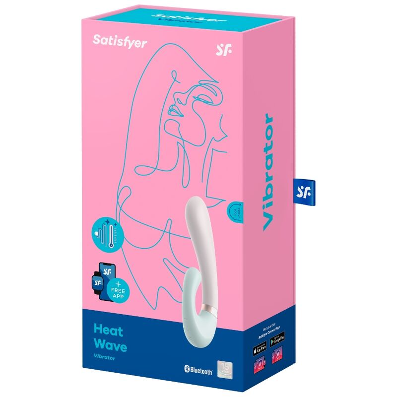 SATISFYER - APLICATIVO VIBRADOR DE ONDAS DE CALOR ROSA - Sexshoptuga  Sexshoptuga 