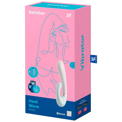 SATISFYER - APLICATIVO VIBRADOR DE ONDAS DE CALOR ROSA - Sexshoptuga 