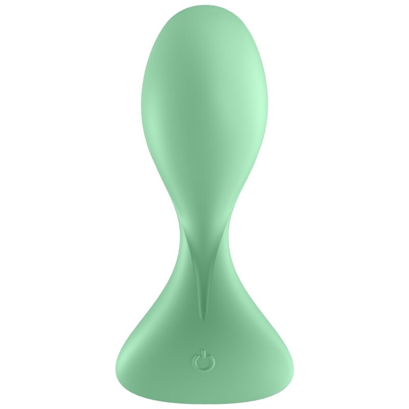 SATISFYER - APLICATIVO DE PLUGUE VIBRATÓRIO TRENDSETTER PRETO - Sexshoptuga  Sexshoptuga 