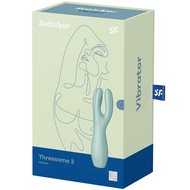 SATISFYER - VIBRADOR THREESOME 3 ROSA - Sexshoptuga  Sexshoptuga 