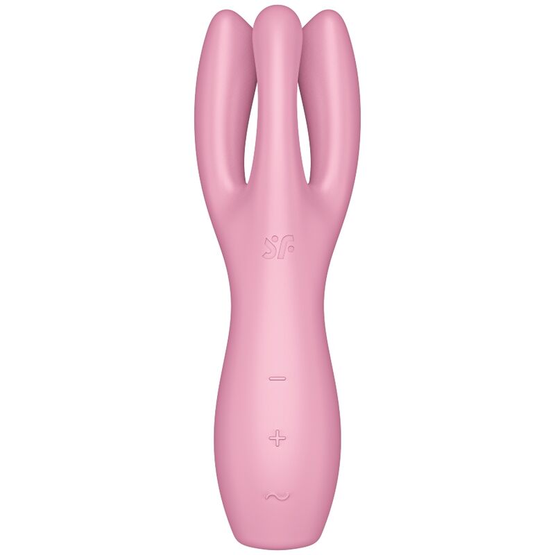 SATISFYER - VIBRADOR THREESOME 3 ROSA - Sexshoptuga  Sexshoptuga 