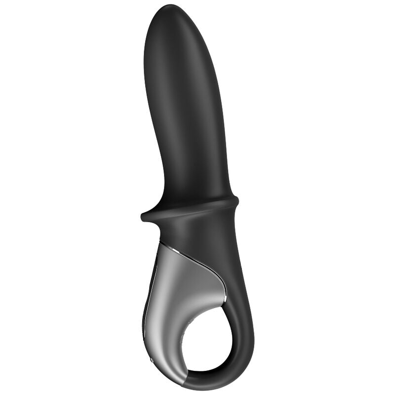 SATISFYER - APLICATIVO VIBRADOR ANAL HOT PASSION PRETO - Sexshoptuga  Sexshoptuga 