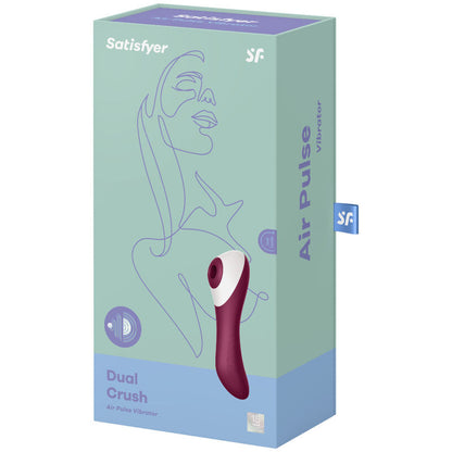 SATISFYER - VIBRADOR DE PULSO DE AR DUAL CRUSH - Sexshoptuga 