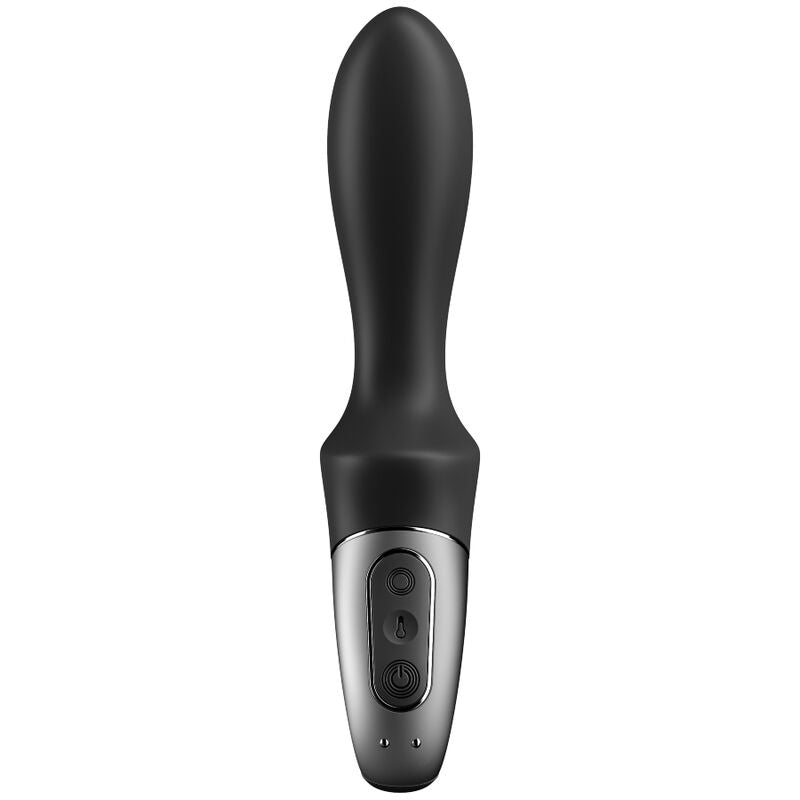 SATISFYER - APLICATIVO VIBRADOR ANAL HEAT CLIMAX PRETO - Sexshoptuga  Sexshoptuga 