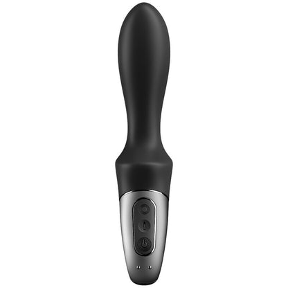 SATISFYER - APLICATIVO VIBRADOR ANAL HEAT CLIMAX PRETO - Sexshoptuga 