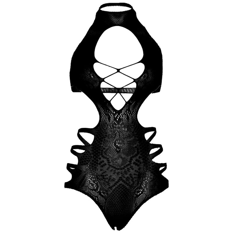 LEG AVENUE - CORTE STRAPPY BODYSUIT TAMANHO ÚNICO - PRETO - Sexshoptuga  Sexshoptuga 