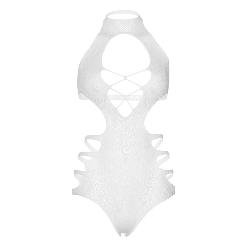 LEG AVENUE - CORTE STRAPPY BODYSUIT TAMANHO ÚNICO - BRANCO - Sexshoptuga 