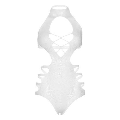 LEG AVENUE - CORTE STRAPPY BODYSUIT TAMANHO ÚNICO - BRANCO - Sexshoptuga 