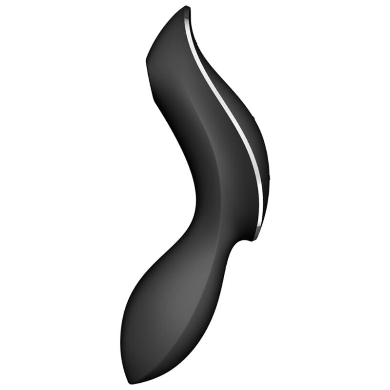 SATISFYER - VIBRADOR DE PULSO DE AR CURVY TRINITY 2 PRETO - Sexshoptuga  Sexshoptuga 