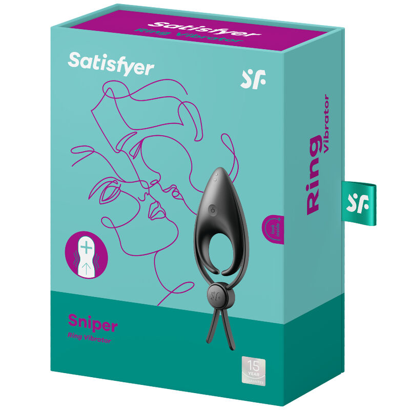 SATISFYER - VIBRADOR SNIPER RING AZUL - Sexshoptuga 