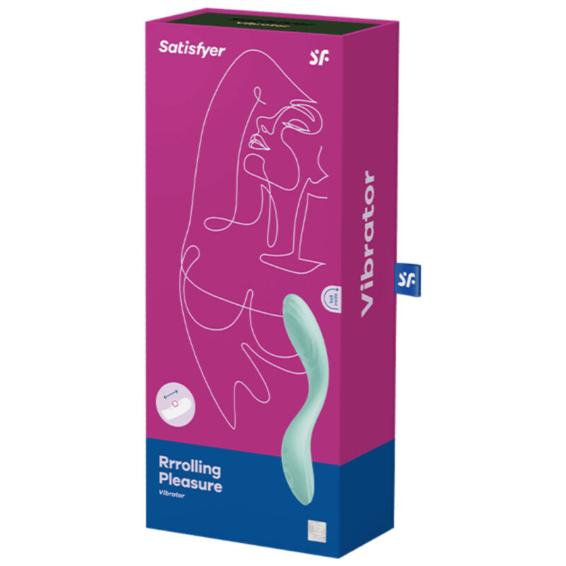 SATISFYER - VIBRADOR RRROLLING PLEASURE GSPOT VERDE - Sexshoptuga  Sexshoptuga 