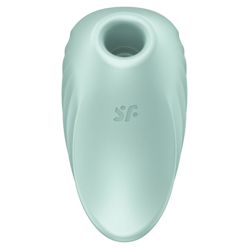 SATISFYER - ESTIMULADOR E VIBRADOR DE PULSO DE AR PEARL DIVER VERDE - Sexshoptuga  Sexshoptuga 