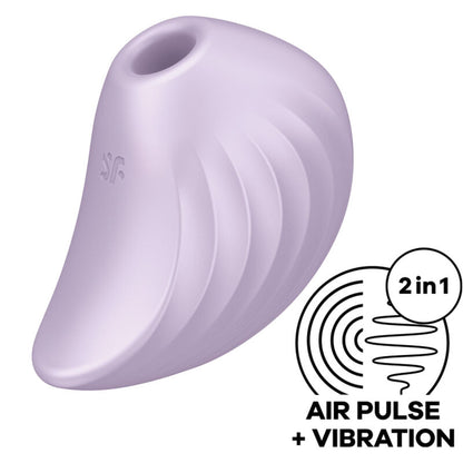 SATISFYER - ESTIMULADOR E VIBRADOR DE PULSO DE AR PEARL DIVER VERDE - Sexshoptuga 