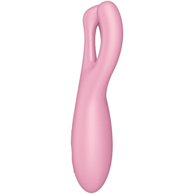 SATISFYER - APP VIBRADOR THREESOME 4 ROSA - Sexshoptuga  Sexshoptuga 