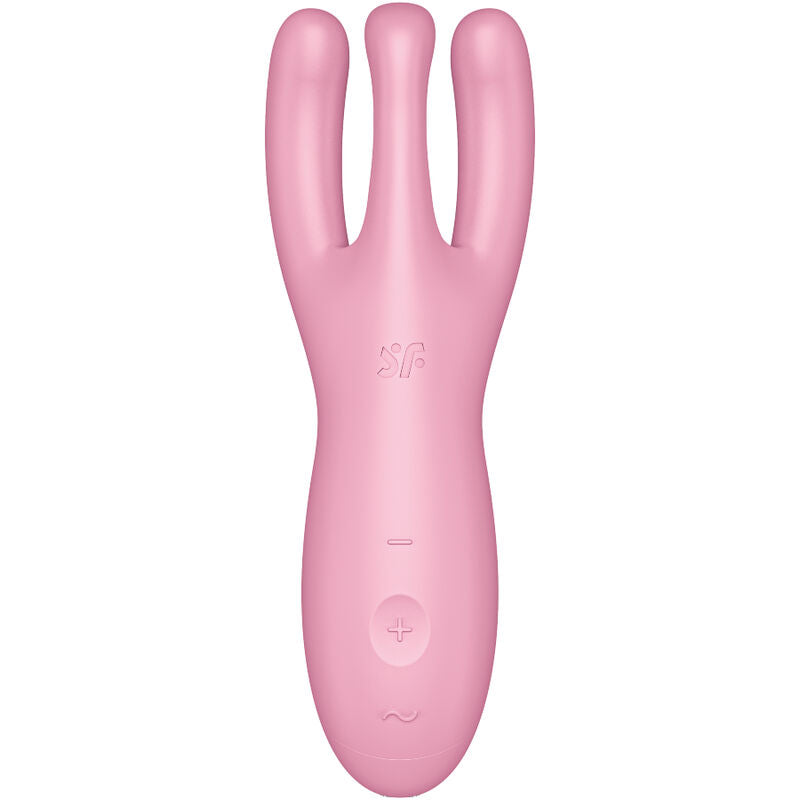 SATISFYER - APP VIBRADOR THREESOME 4 ROSA - Sexshoptuga  Sexshoptuga 