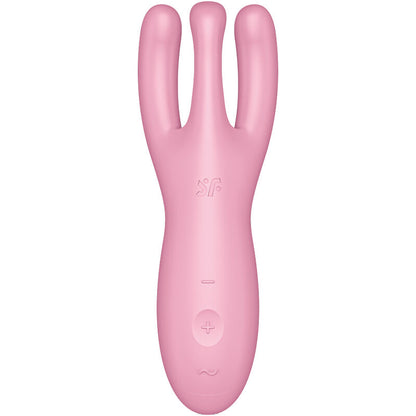 SATISFYER - APP VIBRADOR THREESOME 4 ROSA - Sexshoptuga 