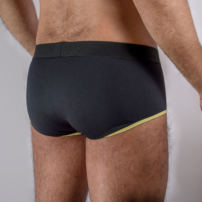 MALE - MS24A DARK YELLOW BRIEF UNDERWEAR S Sexshoptuga 