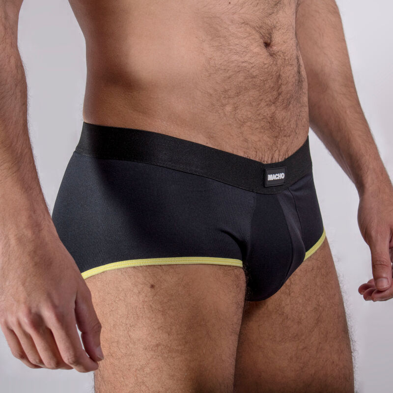 MALE - MS24A DARK YELLOW BRIEF UNDERWEAR S Sexshoptuga 